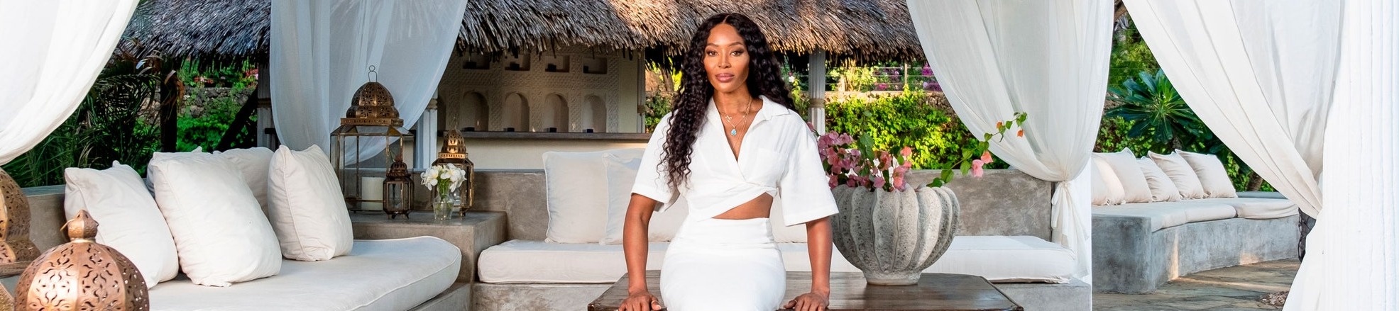 Whenever supermodel Naomi Campbell needs to unplug, she heads to her luxurious, airy villa in Malindi, Kenya