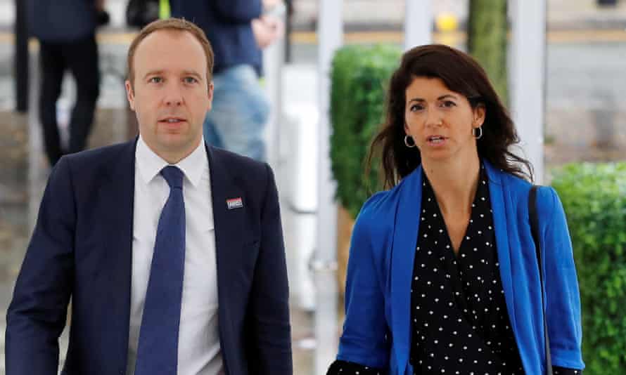 The government has launched an investigation into the leaked CCTV footage of Matt Hancock and Gina Coladangelo. Photograph: Phil Noble/Reuters