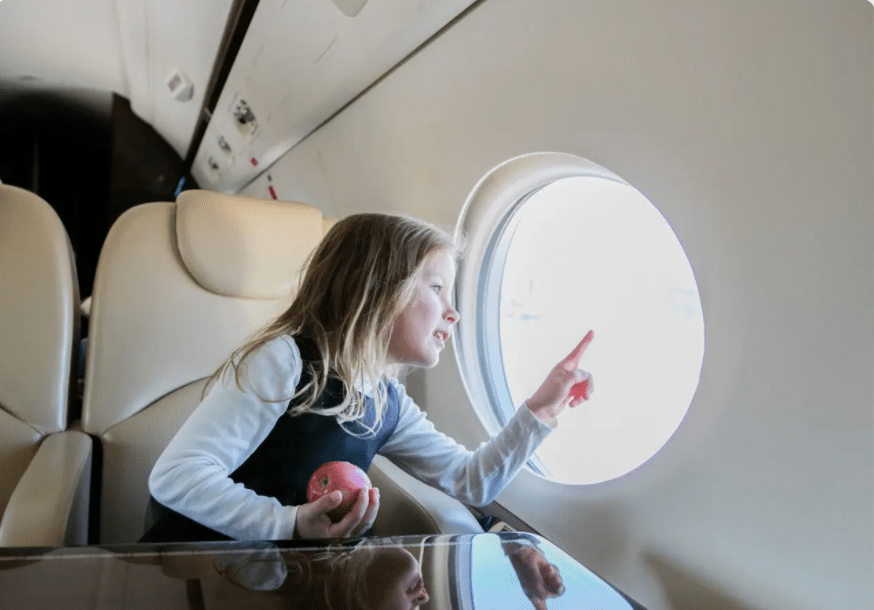 Taking your kids on private jets can show them the real benefits of hard work