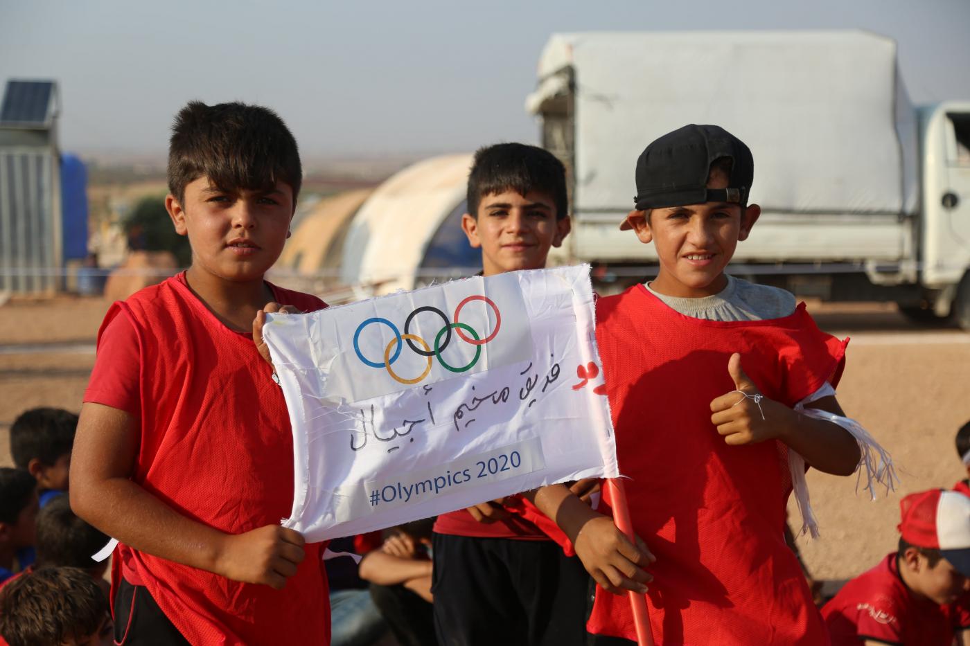 Syria: Displaced children hold their own ‘Tent Olympics’