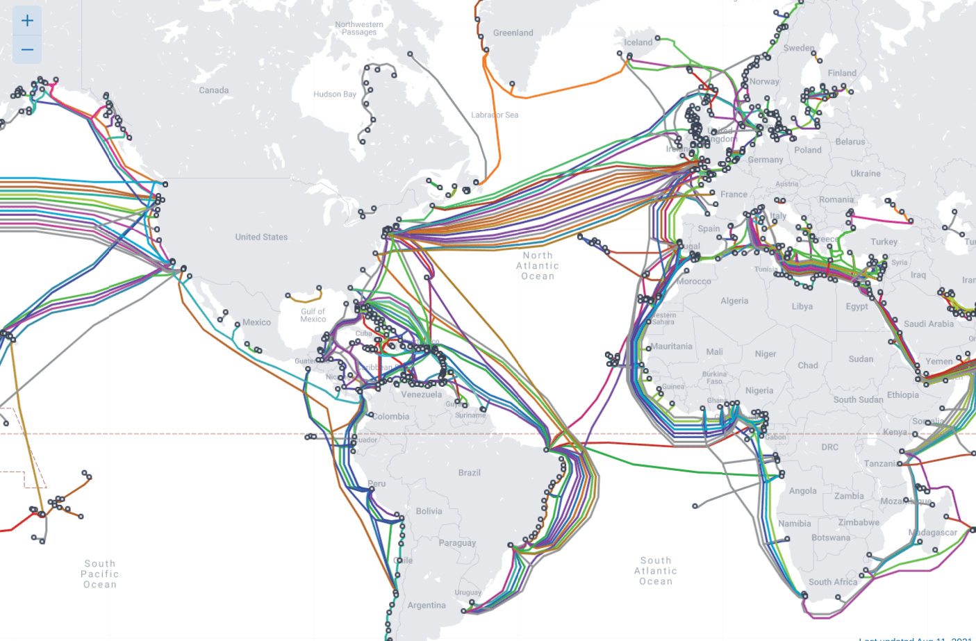 One (or more) of 426 Submarine Cables  enabled you to read this post