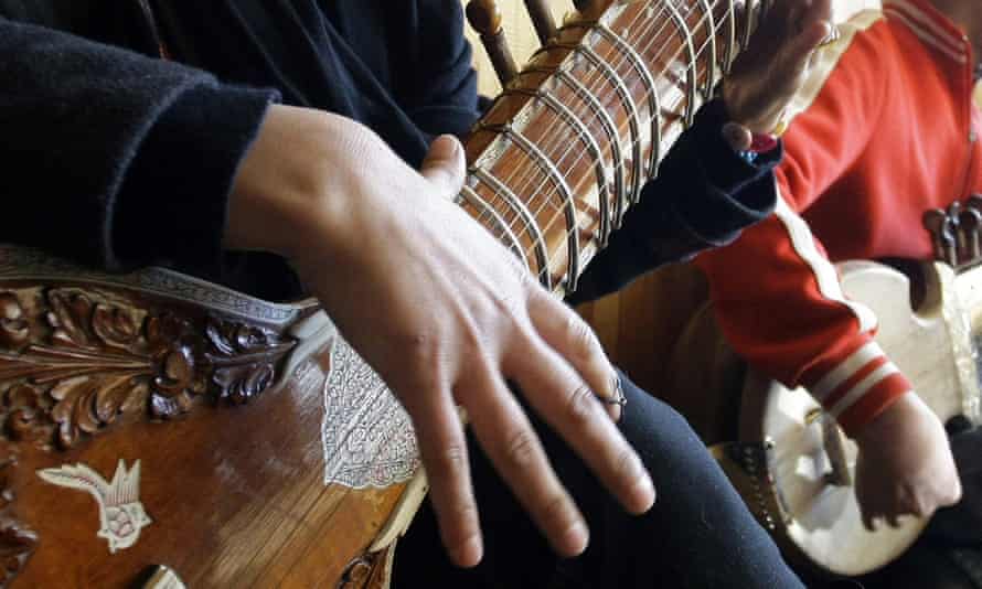 Sitar practice at the Afghan National Institute of Music in 2013. Photograph: Musadeq Sadeq/AP