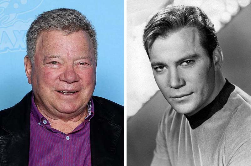 William Shatner in 2020 and 1966
