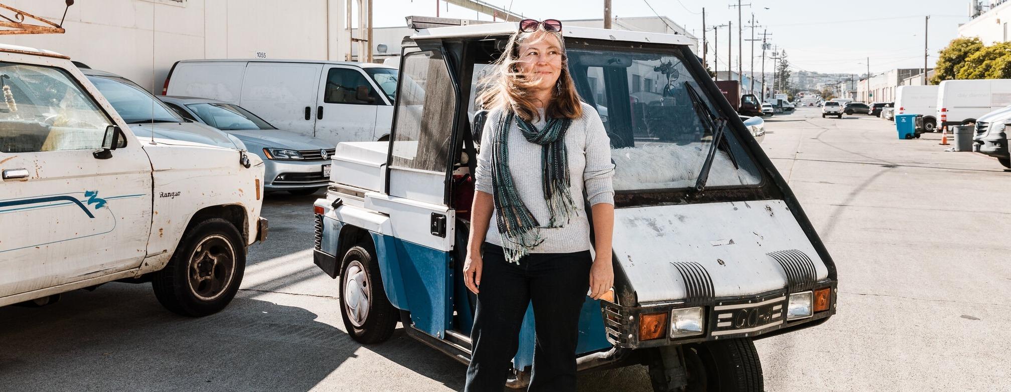 Reclaimed three-wheel ‘meter maid’ cars all the rage in San Francisco