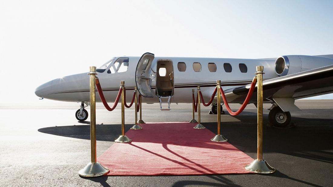 Private jets will be bringing some delegates to the climate conference. - Copyright Getty/Jupiterimages