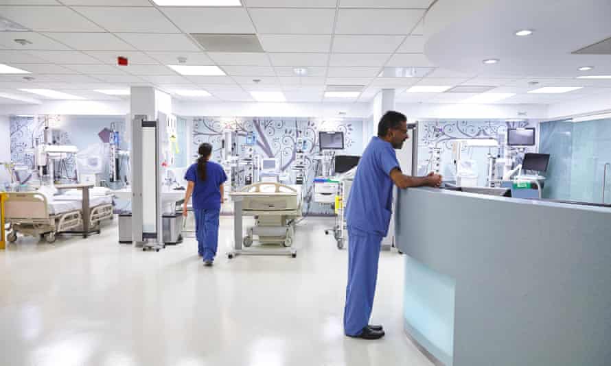 The report says that on 39% of days between March 2020 and March this year, private hospitals treated no Covid patients at all and on 59% of days they cared for only one person. Photograph: Curtseyes/Alamy Stock Photo