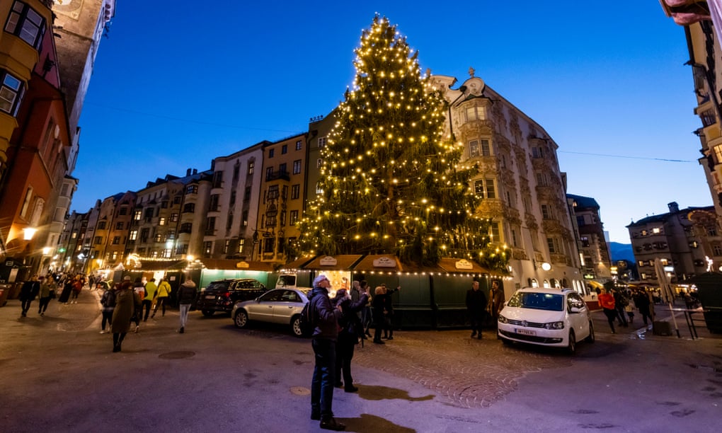 In Austria, the Christmas markets will only be open for those who are either vaccinated against or recovered from Covid. Photograph: Jan Hetfleisch/Getty