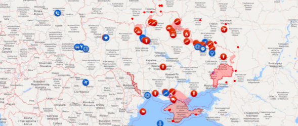 ‘Live Universal Awareness Map’ Tracks Ukraine War in Real Time