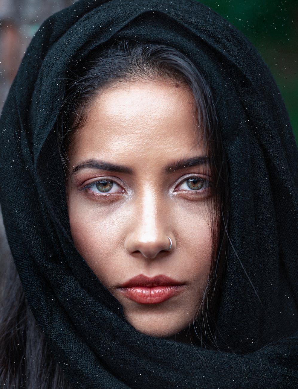 woman in black hijab