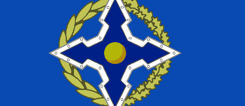 Flag of Collective Security Treaty Organization (cropped)