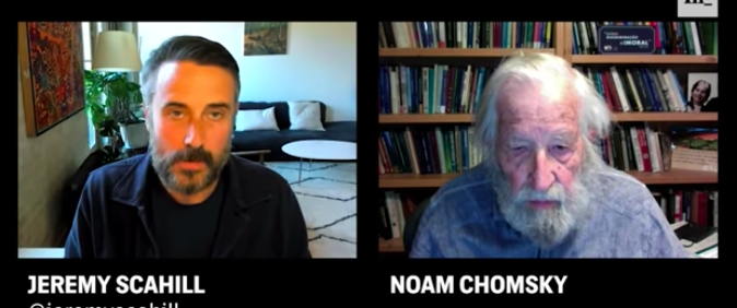 Screenshot Noam Chomsky and Jeremy Scahill