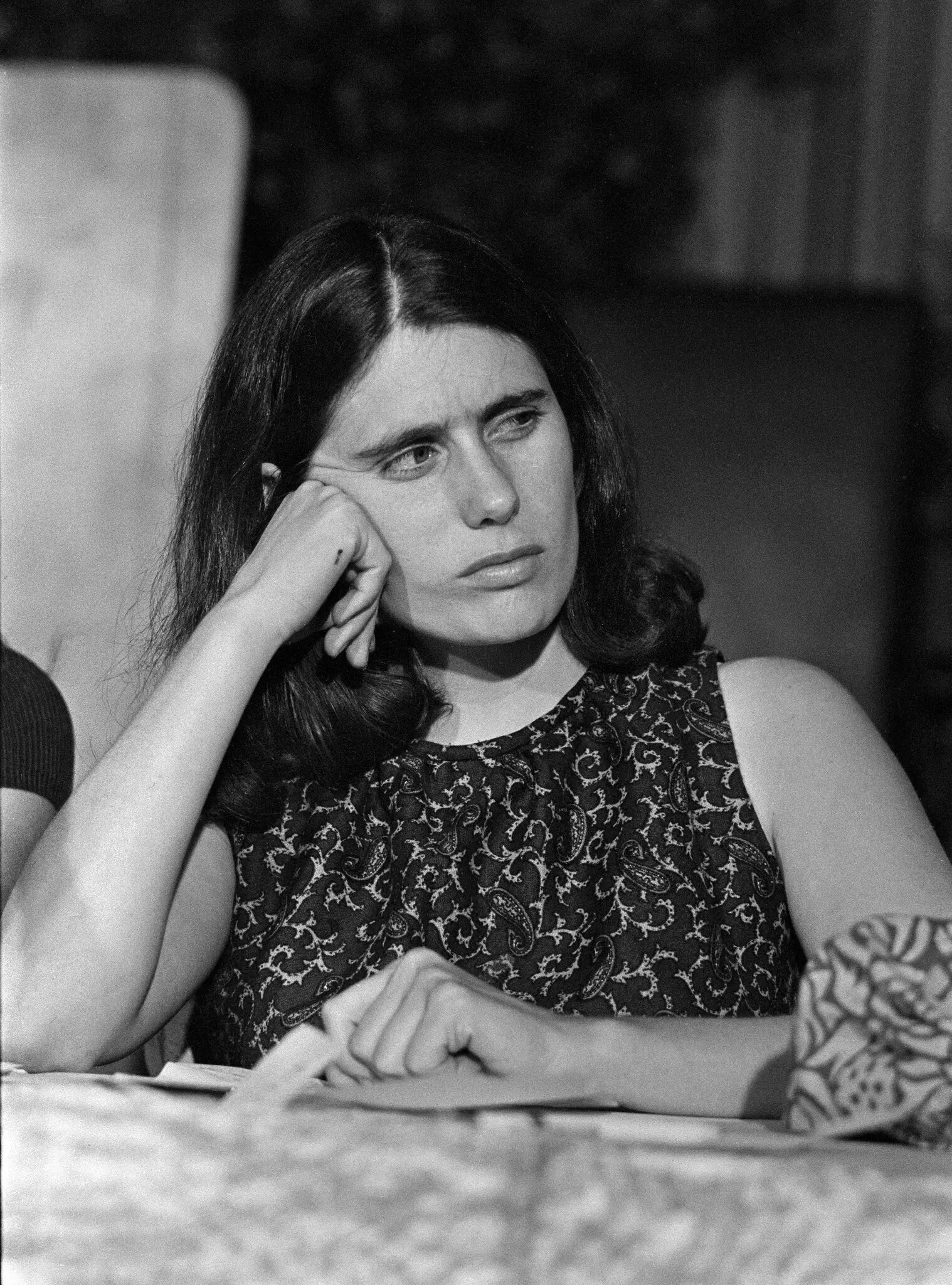 Kathy Boudin at a news conference in 1969, when she was part of the radical group the Weather Underground. Credit...Michael Evans/The New York Times