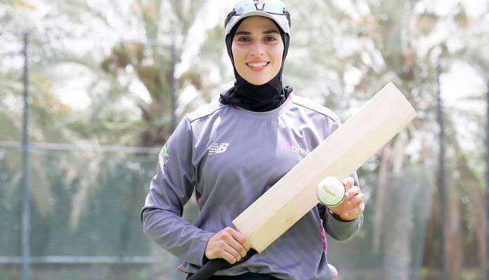 Palestinian Maryam Omar is pursuing her love for cricket